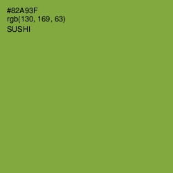 #82A93F - Sushi Color Image