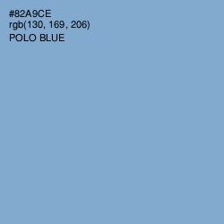 #82A9CE - Polo Blue Color Image