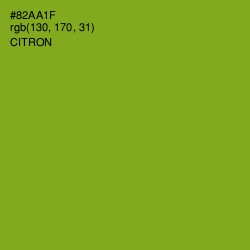 #82AA1F - Citron Color Image