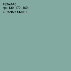 #82AAA0 - Granny Smith Color Image