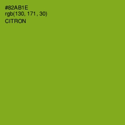 #82AB1E - Citron Color Image