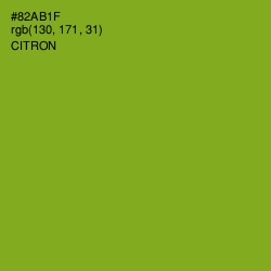 #82AB1F - Citron Color Image