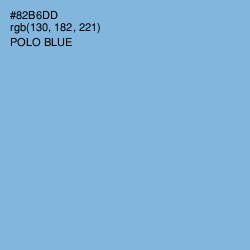 #82B6DD - Polo Blue Color Image