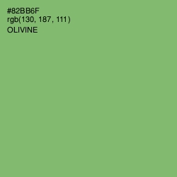 #82BB6F - Olivine Color Image