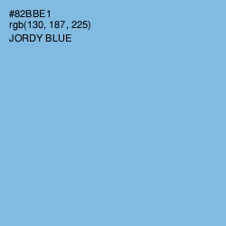 #82BBE1 - Jordy Blue Color Image