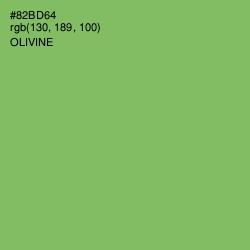 #82BD64 - Olivine Color Image