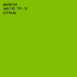 #82BF03 - Citron Color Image