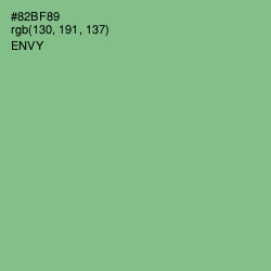 #82BF89 - Envy Color Image