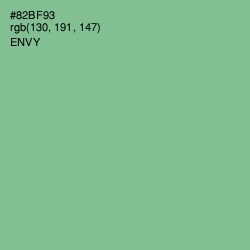 #82BF93 - Envy Color Image