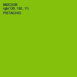 #82C00B - Pistachio Color Image