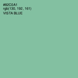 #82C0A1 - Vista Blue Color Image