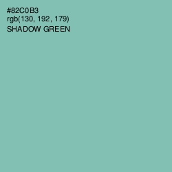 #82C0B3 - Shadow Green Color Image