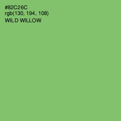 #82C26C - Wild Willow Color Image