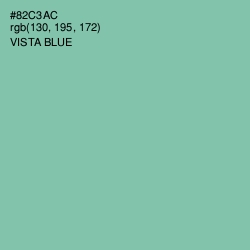 #82C3AC - Vista Blue Color Image