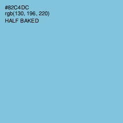 #82C4DC - Half Baked Color Image