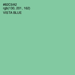 #82C9A2 - Vista Blue Color Image
