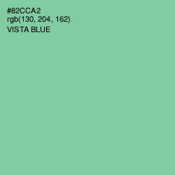 #82CCA2 - Vista Blue Color Image