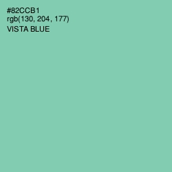 #82CCB1 - Vista Blue Color Image