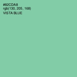 #82CDA8 - Vista Blue Color Image