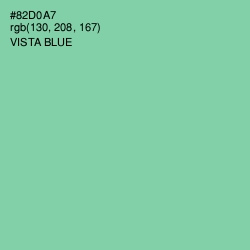 #82D0A7 - Vista Blue Color Image