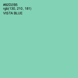 #82D2B5 - Vista Blue Color Image