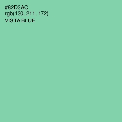 #82D3AC - Vista Blue Color Image