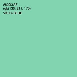 #82D3AF - Vista Blue Color Image