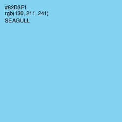 #82D3F1 - Seagull Color Image
