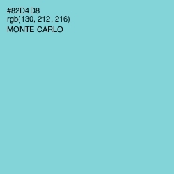 #82D4D8 - Monte Carlo Color Image