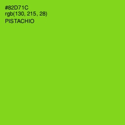 #82D71C - Pistachio Color Image