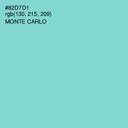 #82D7D1 - Monte Carlo Color Image