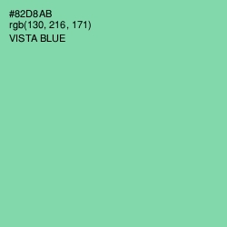 #82D8AB - Vista Blue Color Image