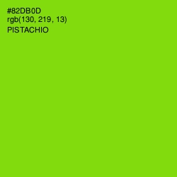 #82DB0D - Pistachio Color Image