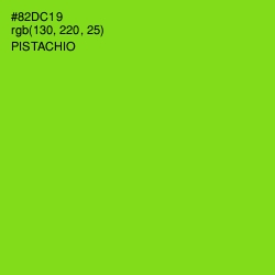 #82DC19 - Pistachio Color Image