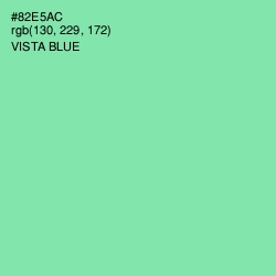 #82E5AC - Vista Blue Color Image
