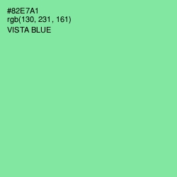 #82E7A1 - Vista Blue Color Image