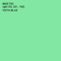 #82E7A3 - Vista Blue Color Image