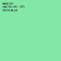 #82E7A7 - Vista Blue Color Image