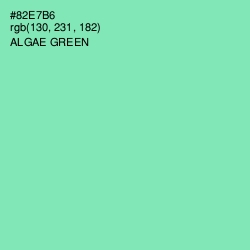 #82E7B6 - Algae Green Color Image