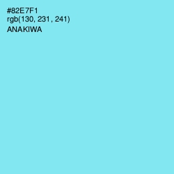 #82E7F1 - Anakiwa Color Image