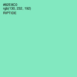 #82E8C0 - Riptide Color Image