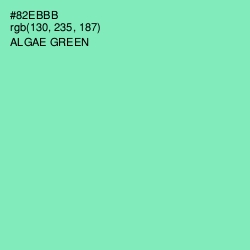 #82EBBB - Algae Green Color Image