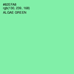 #82EFA8 - Algae Green Color Image