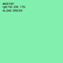 #82EFAF - Algae Green Color Image