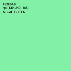 #82F0A6 - Algae Green Color Image