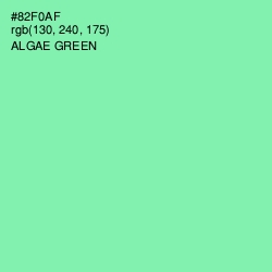#82F0AF - Algae Green Color Image
