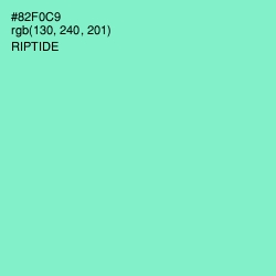 #82F0C9 - Riptide Color Image