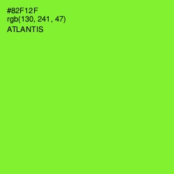 #82F12F - Atlantis Color Image