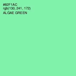 #82F1AC - Algae Green Color Image