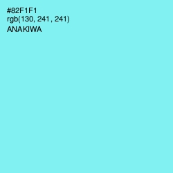 #82F1F1 - Anakiwa Color Image